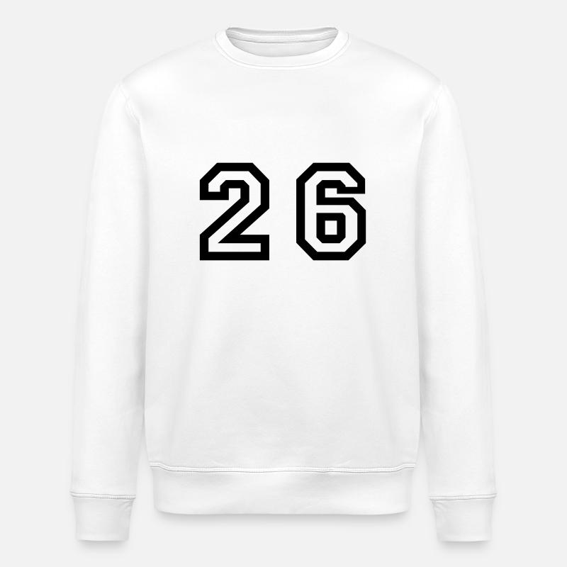 Number - 26 - Twenty Six - Stanley/Stella Unisex Bio-Sweatshirt ROLLER - Weiß