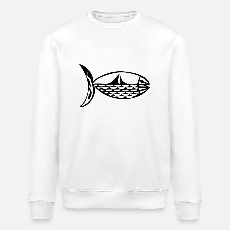 Poisson bi - Sweat bio ROLLER Stanley/Stella Unisexe - blanc
