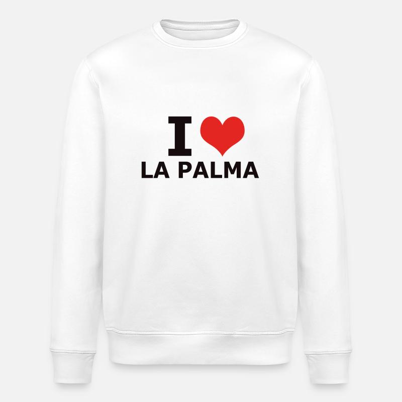 I LOVE LA PALMA - Stanley/Stella Unisex Bio-Sweatshirt ROLLER - Weiß