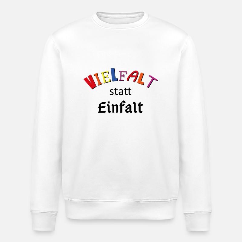 Vielfalt statt Einfalt - Stanley/Stella Unisex Bio-Sweatshirt ROLLER - Weiß