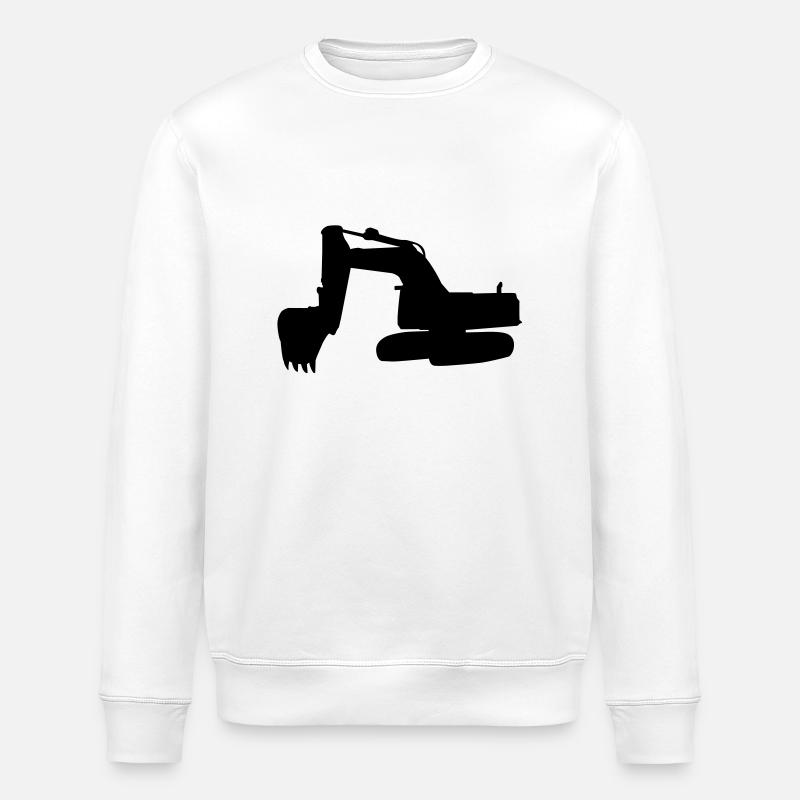 Bagger - Exavator - Stanley/Stella ROLLER Unisex Organic Sweatshirt - white