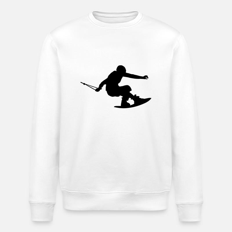 wakeboarder_15 - Stanley/Stella Unisex Bio-Sweatshirt ROLLER - Weiß