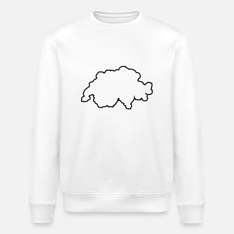 schweiz - Sweat bio ROLLER Stanley/Stella Unisexe - blanc