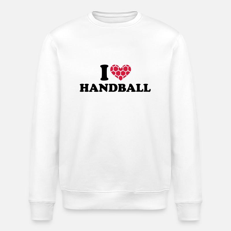 I Love Handball - Sweat bio ROLLER Stanley/Stella Unisexe - blanc