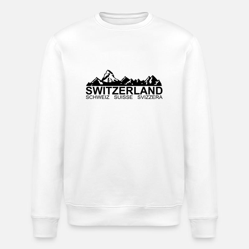 Suisse - Suisse - Suisse - Svizzera - Sweat bio ROLLER Stanley/Stella Unisexe - blanc
