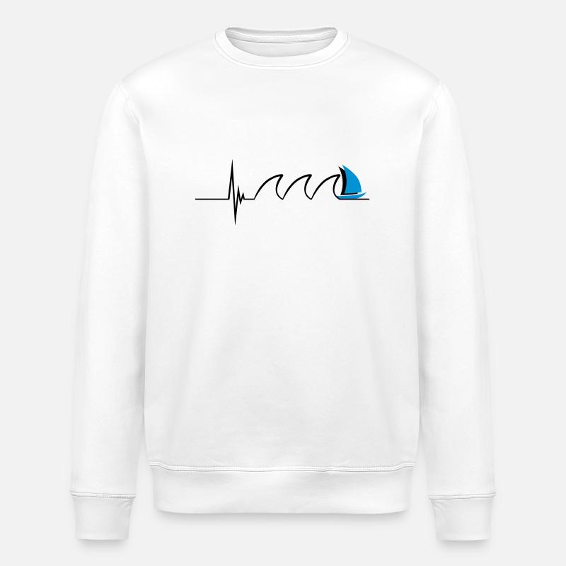 Sailing Pulse - Stanley/Stella ROLLER Unisex Organic Sweatshirt - white