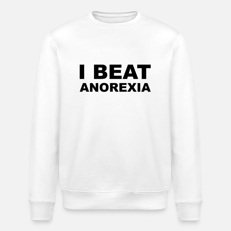 Anorexia - Stanley/Stella ROLLER Unisex Organic Sweatshirt - white