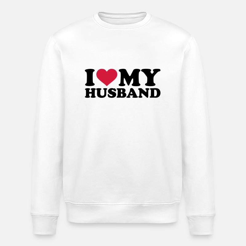 I love my husband - Sweat bio ROLLER Stanley/Stella Unisexe - blanc
