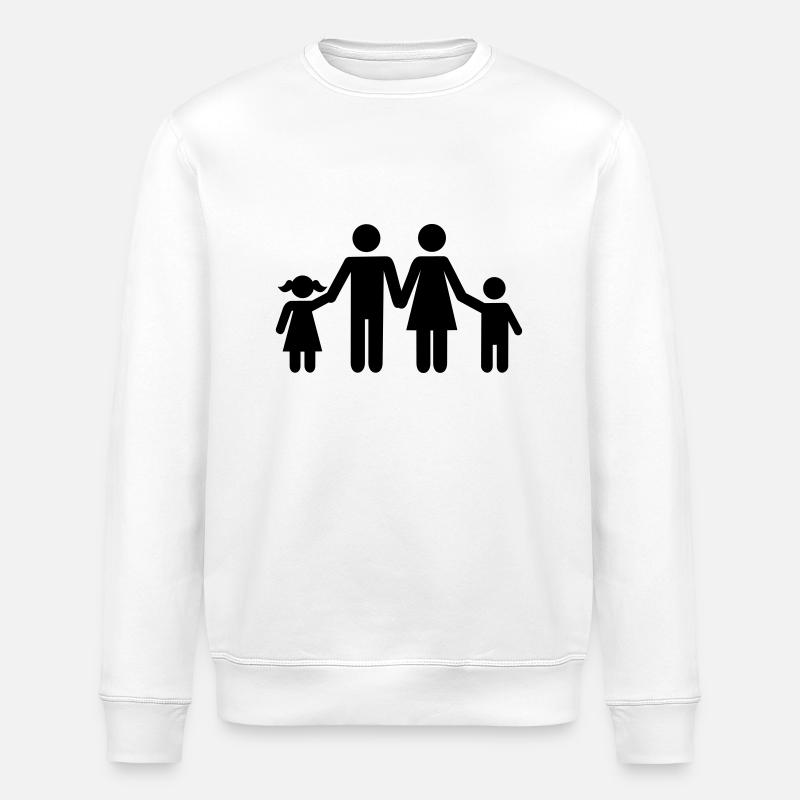 Famille - Sweat bio ROLLER Stanley/Stella Unisexe - blanc