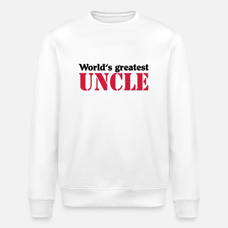 World's greatest Uncle - Stanley/Stella ROLLER Unisex Organic Sweatshirt - white