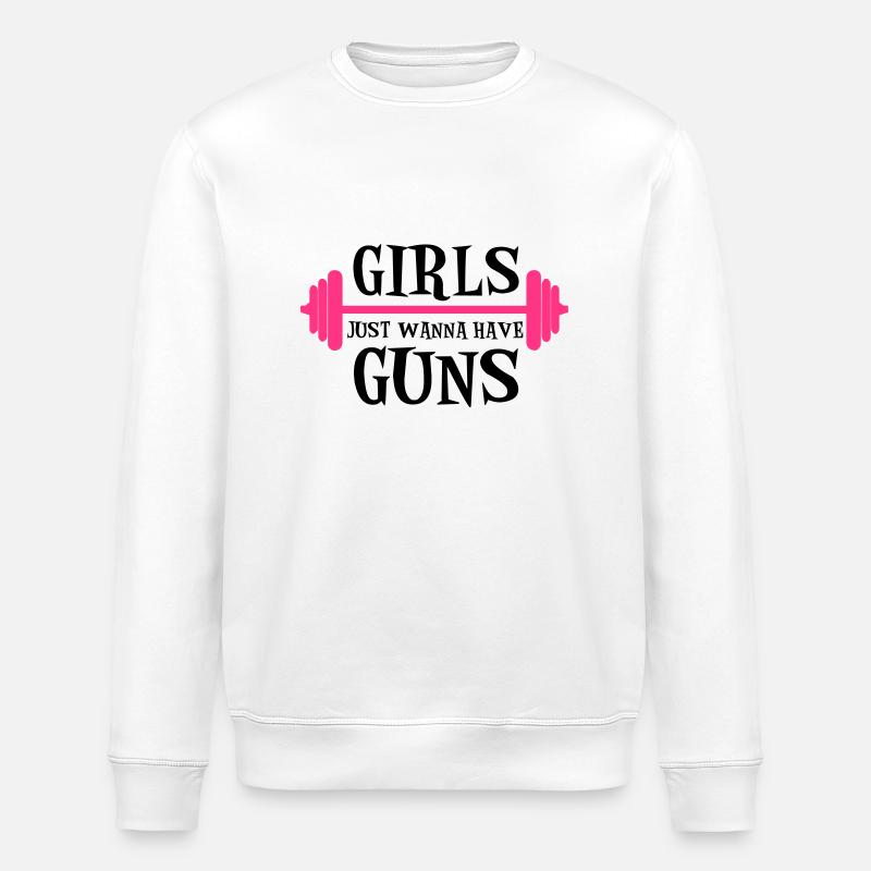 Guns - Sweat bio ROLLER Stanley/Stella Unisexe - blanc