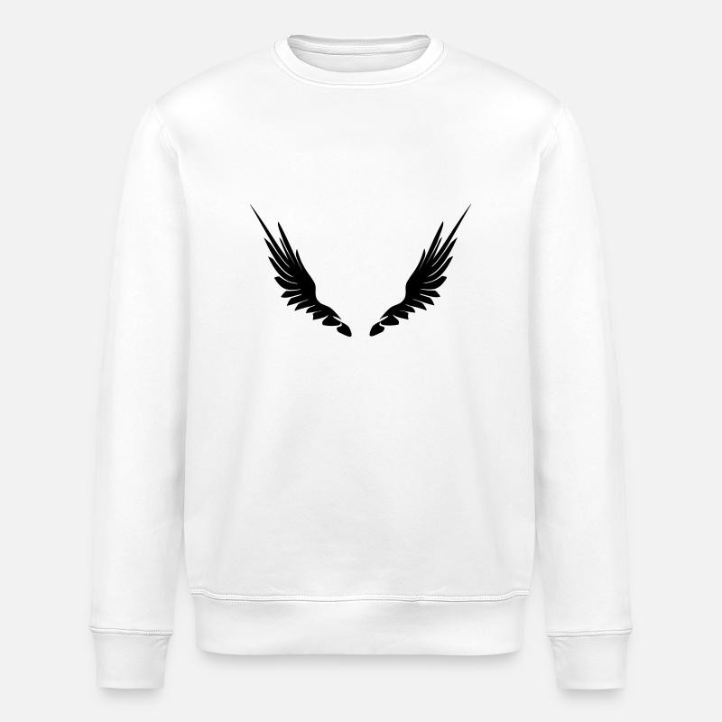 Wings_2 - Stanley/Stella ROLLER Unisex Organic Sweatshirt - white