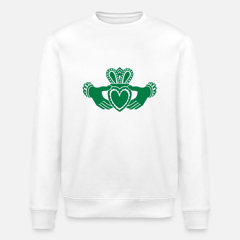 Claddagh - Stanley/Stella Unisex Bio-Sweatshirt ROLLER - Weiß
