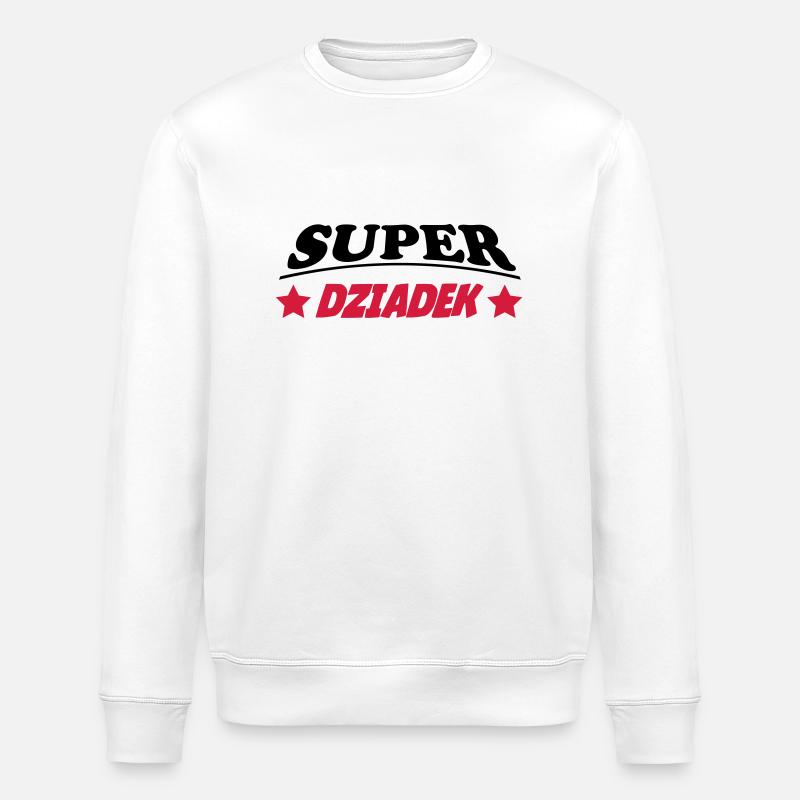 Super dziadek 111 - Sweat bio ROLLER Stanley/Stella Unisexe - blanc