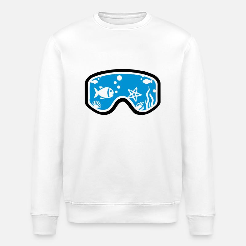 Plongée - Sweat bio ROLLER Stanley/Stella Unisexe - blanc