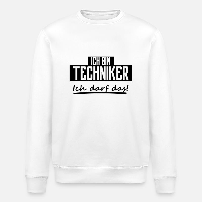 ich bin techniker - Stanley/Stella Unisex Bio-Sweatshirt ROLLER - Weiß
