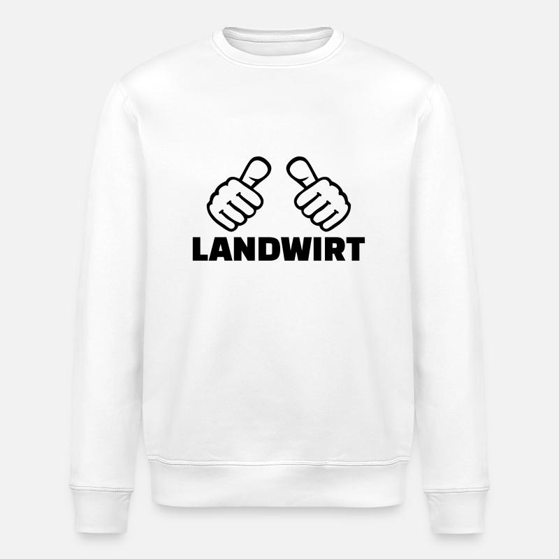 Landwirt - Stanley/Stella Unisex Bio-Sweatshirt ROLLER - Weiß
