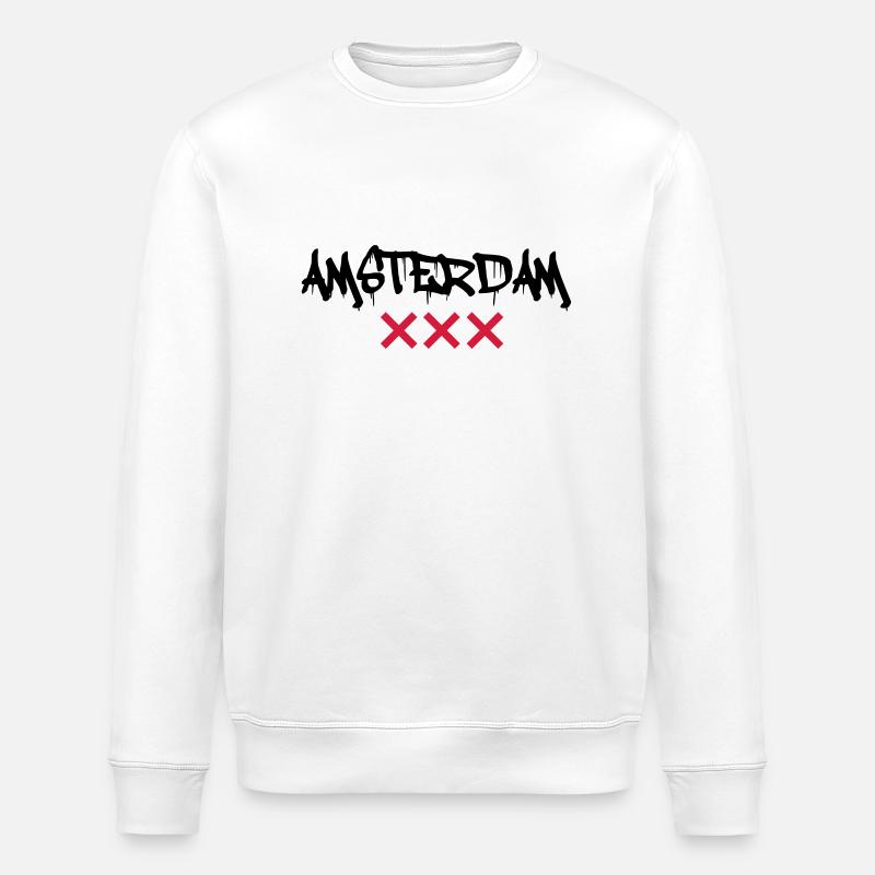 amsterdam - Stanley/Stella ROLLER Unisex Organic Sweatshirt - white