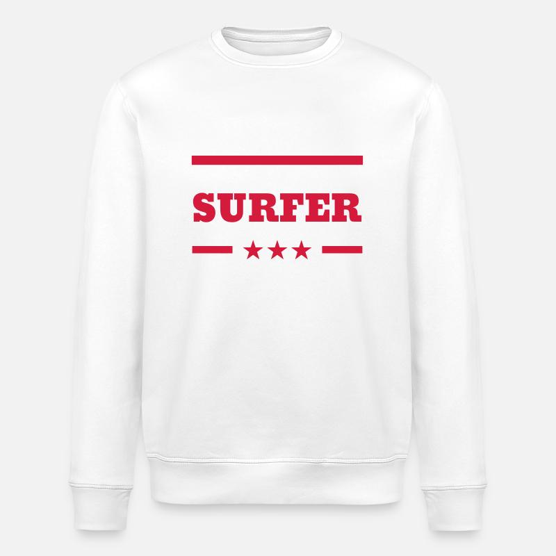 surf / surfeur / surfer / plage - Sweat bio ROLLER Stanley/Stella Unisexe - blanc
