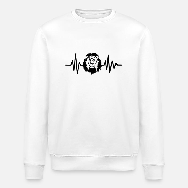 Lion - Stanley/Stella ROLLER Unisex Organic Sweatshirt - white