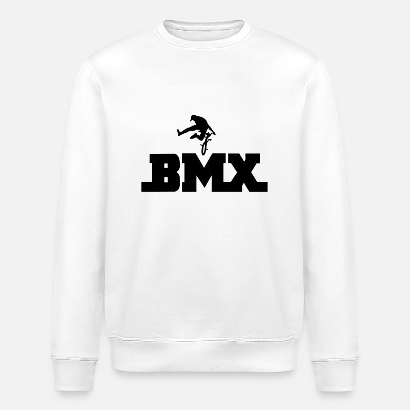 bmx - Stanley/Stella ROLLER Unisex Organic Sweatshirt - white
