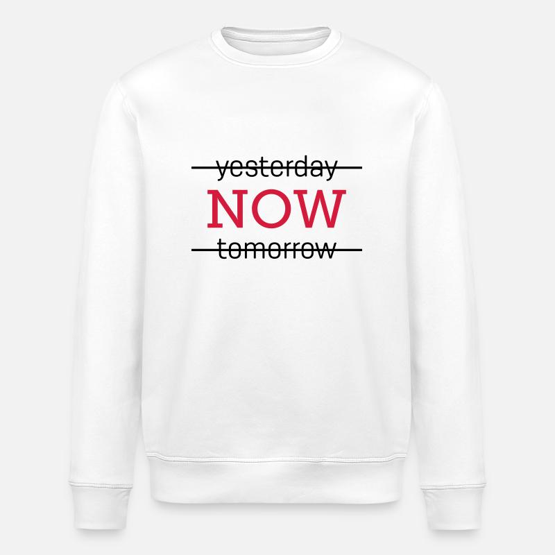 yesterday NOW tomorrow - Stanley/Stella Unisex Bio-Sweatshirt ROLLER - Weiß