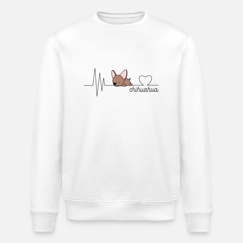 chihuahua - Stanley/Stella Unisex Bio-Sweatshirt ROLLER - Weiß