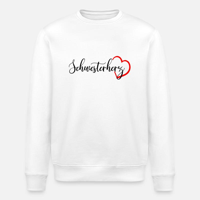 Schwesterherz - Stanley/Stella Unisex Bio-Sweatshirt ROLLER - Weiß