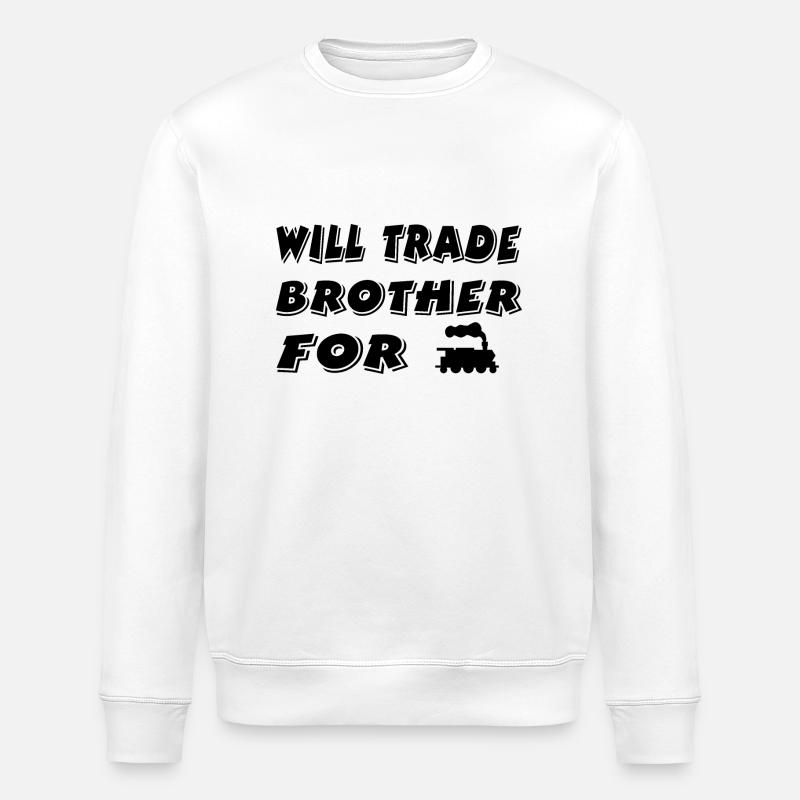 Chemin de fer - Sweat bio ROLLER Stanley/Stella Unisexe - blanc