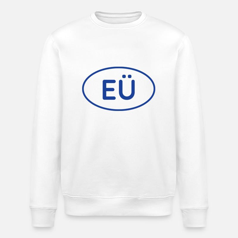 Autocollant EÜ - Sweat bio ROLLER Stanley/Stella Unisexe - blanc
