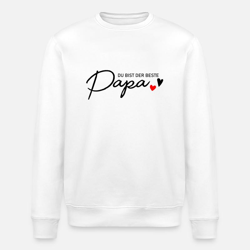 Bester Papa - Stanley/Stella Unisex Bio-Sweatshirt ROLLER - Weiß
