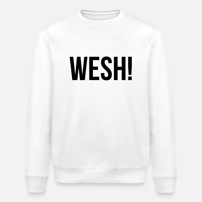 WESH! - Sweat bio ROLLER Stanley/Stella Unisexe - blanc