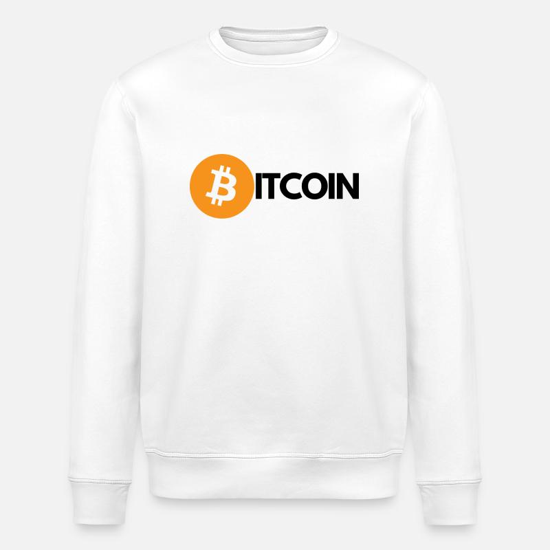 Crypto BITCOIN 1 - Sweat bio ROLLER Stanley/Stella Unisexe - blanc
