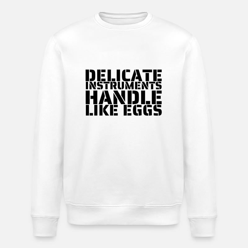 Wie Eier anfassen - Stanley/Stella Unisex Bio-Sweatshirt ROLLER - Weiß