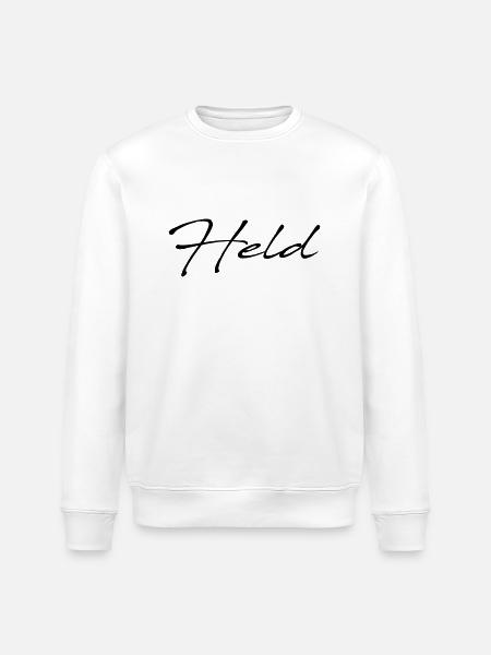 Superheld - danke - Stanley/Stella Unisex Bio-Sweatshirt ROLLER - Weiß