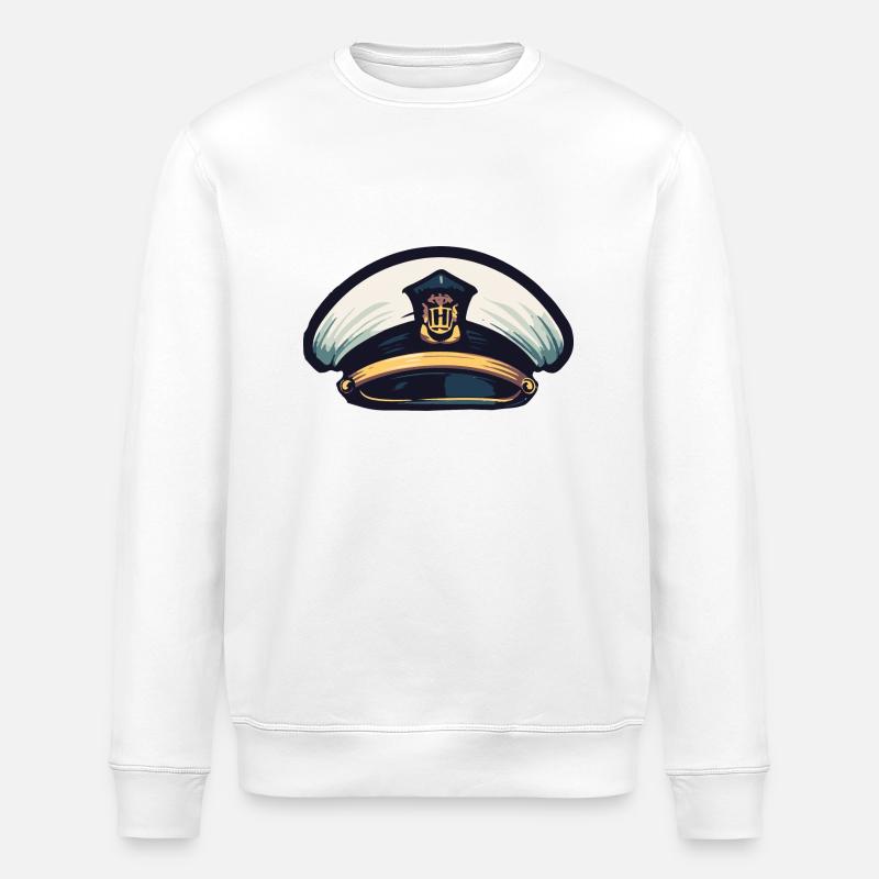 Captain Matrose Mütze - Stanley/Stella Unisex Bio-Sweatshirt ROLLER - Weiß