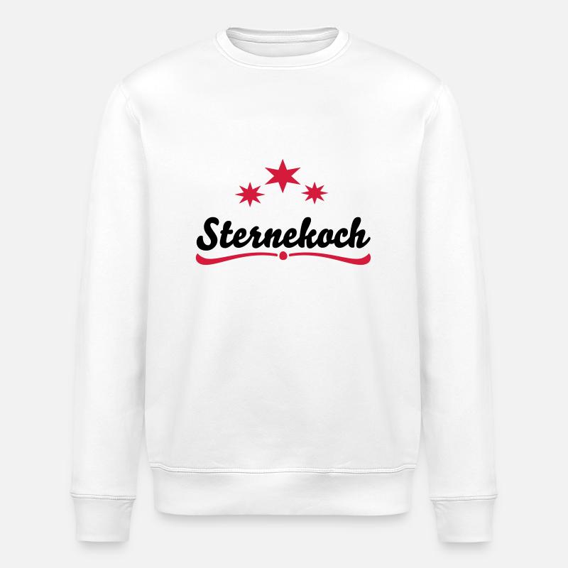 Kochschürze Sternekoch - Stanley/Stella Unisex Bio-Sweatshirt ROLLER - Weiß