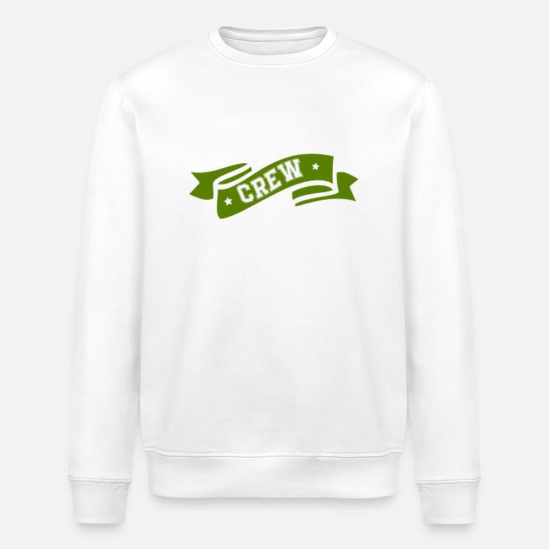 Crew - Stanley/Stella Unisex Bio-Sweatshirt ROLLER - Weiß