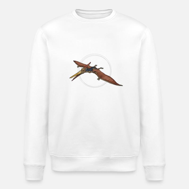 Pterosaurs // Illustration - Stanley/Stella ROLLER Unisex Organic Sweatshirt - white