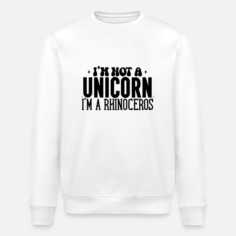Unicorn - Stanley/Stella Unisex Bio-Sweatshirt ROLLER - Weiß