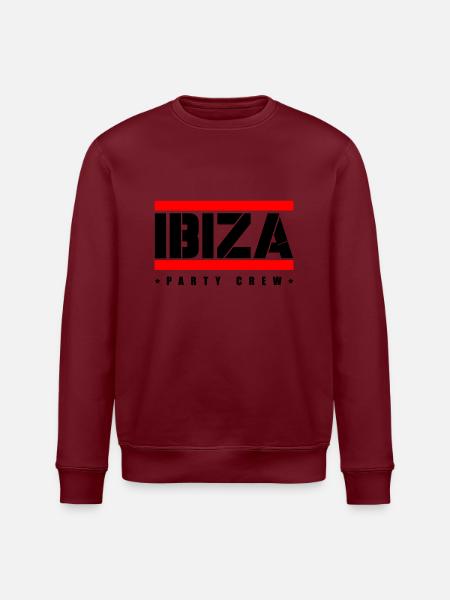 Ibiza Party Crew - Stanley/Stella ROLLER Unisex Organic Sweatshirt - white