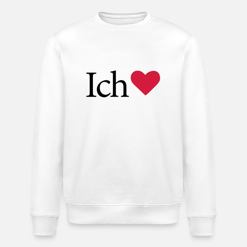 I Love - Stanley/Stella Unisex Bio-Sweatshirt ROLLER - Weiß
