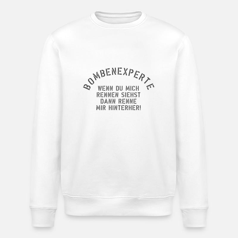 bombenexperte - Stanley/Stella Unisex Bio-Sweatshirt ROLLER - Weiß