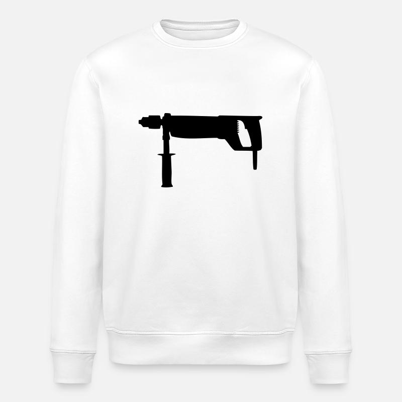 Perceuse - Sweat bio ROLLER Stanley/Stella Unisexe - blanc