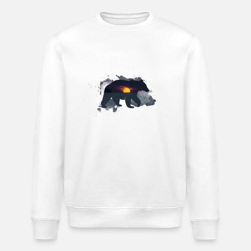 ours - Sweat bio ROLLER Stanley/Stella Unisexe - blanc
