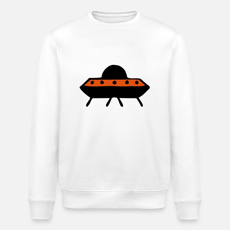 ufo4 - Stanley/Stella ROLLER Unisex Organic Sweatshirt - white