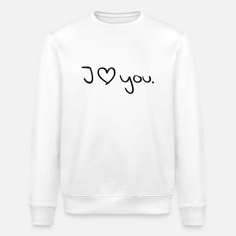 love_you__f1 - Stanley/Stella Unisex Bio-Sweatshirt ROLLER - Weiß