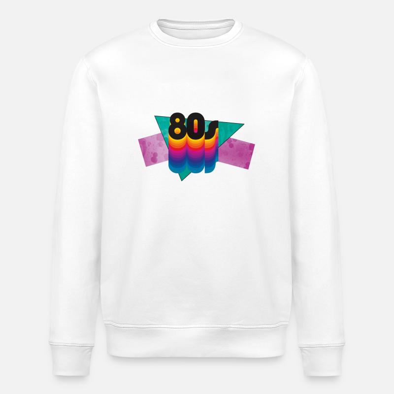 80s II - Sweat bio ROLLER Stanley/Stella Unisexe - blanc