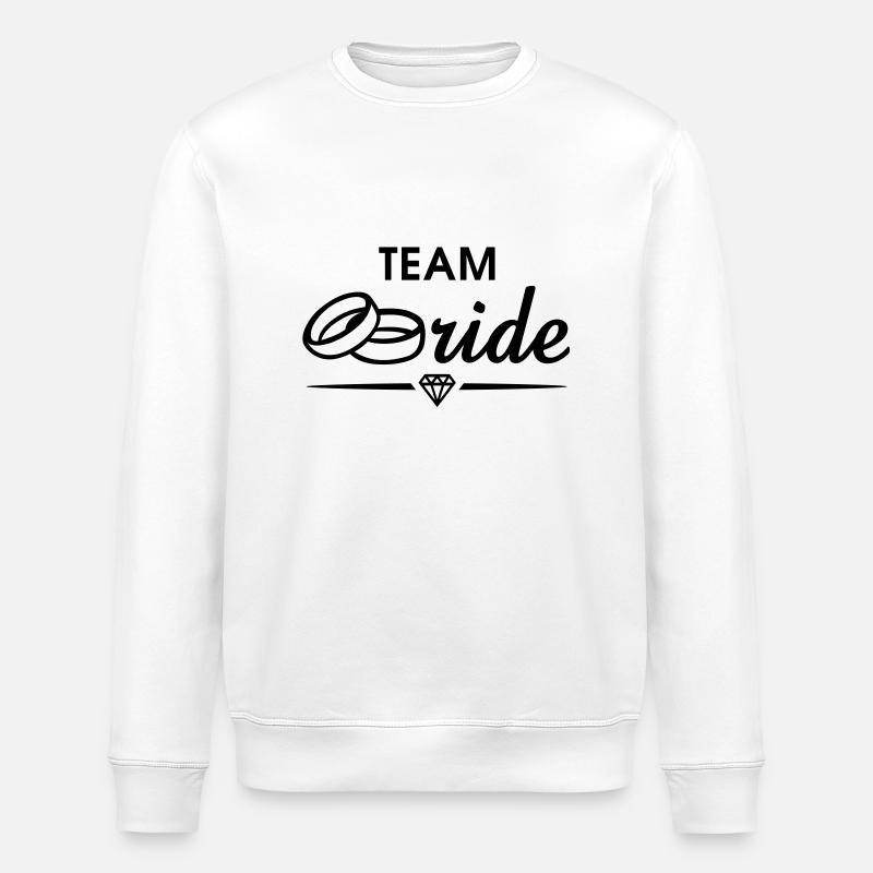 TEAM Bride Diamond - Stanley/Stella ROLLER Unisex Organic Sweatshirt - white