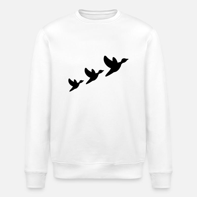 ducks - Stanley/Stella Unisex Bio-Sweatshirt ROLLER - Weiß